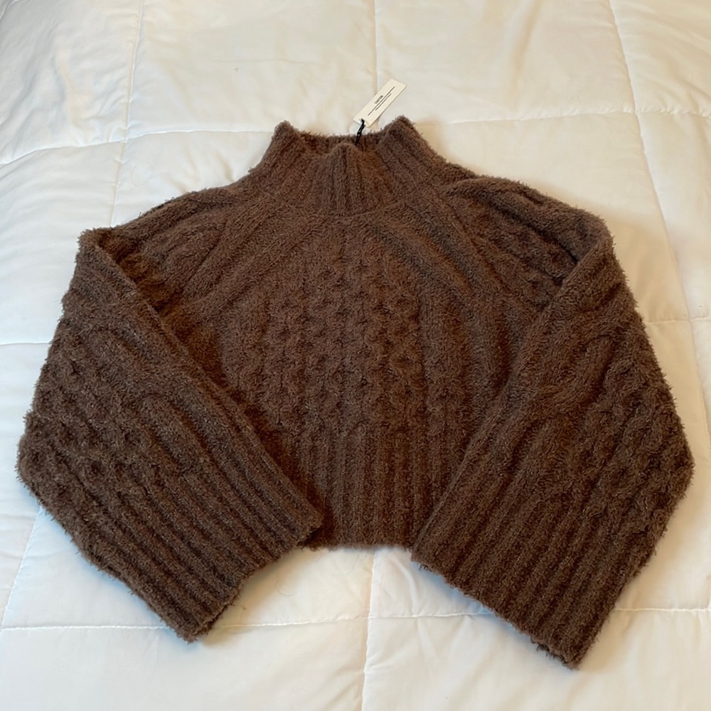 NWT Express Brown Mockneck Sweater